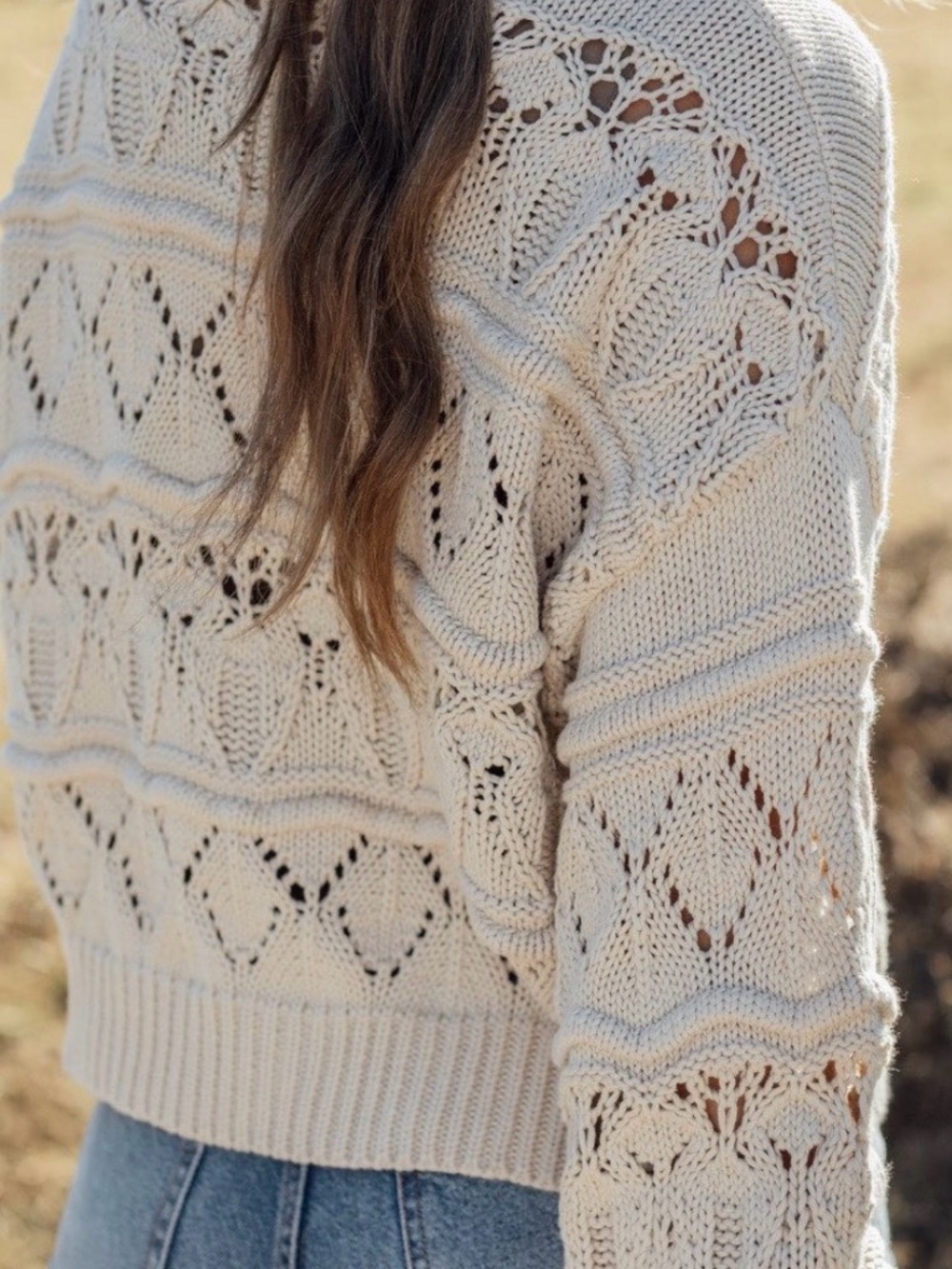 Neuflora Cream Daphne Knit Button-Front Women's Cardigan with Tags - Picture 2 of 7